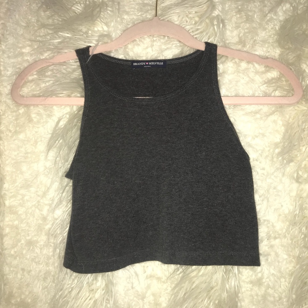 Grey crop top